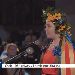 Cheb: Děti zpívaly v kostele pro Ukrajinu (TV Západ)
