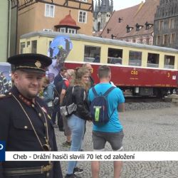 Cheb: Drážní hasiči slavili 70 let od založení (TV Západ)