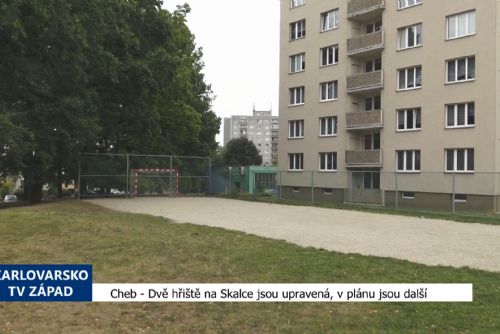 obrázek:Cheb: Dvě hřiště na Skalce jsou upravená, v plánu jsou další (TV Západ)