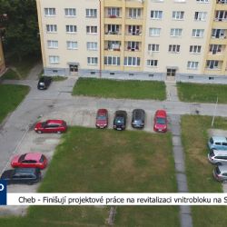 Cheb: Finišují projektové práce na revitalizaci vnitrobloku na Spáleništi (TV Západ)