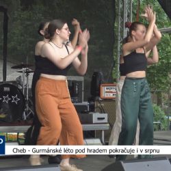 Cheb: Gurmánské léto pod hradem pokračuje i v srpnu (TV Západ)