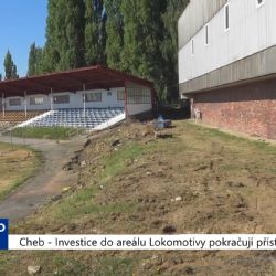 Cheb: Investice do areálu Lokomotivy pokračují přístavbou haly (TV Západ)