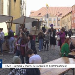 Cheb: Jarmark v muzeu se rozšířil i na Kostelní náměstí (TV Západ)