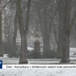 Cheb: Komunikace v Schillerových sadech bude jednosměrná (TV Západ)