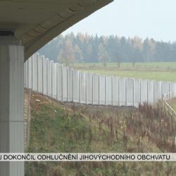 Cheb: Kraj dokončil odhlučnění jihovýchodního obchvatu (TV Západ)