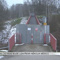 Cheb: Lávka do Hájů bude uzavřená několik měsíců (TV Západ)