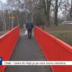 Cheb: Lávka do Hájů je po roce znovu otevřena (TV Západ)