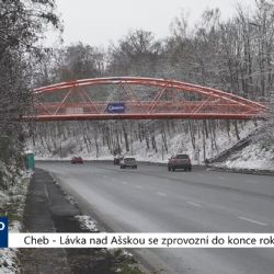 Cheb: Lávka nad Ašskou se zprovozní do konce roku (TV Západ)