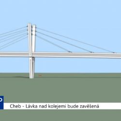 Cheb: Lávka nad kolejemi bude zavěšená (TV Západ)