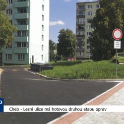 Cheb: Lesní ulice má hotovou druhou etapu oprav (TV Západ)