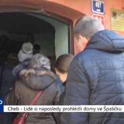 Cheb: Lidé si naposledy prohlédli domy ve Špalíčku (TV Západ)