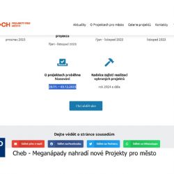 Cheb: Meganápady nahradí nové Projekty pro město (TV Západ)