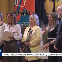 Cheb: Město a Nadace Schola Ludus rozdaly ocenění za rok 2023 (TV Západ)