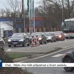 Cheb: Město chce řešit průjezdnost a Smart zastávky (TV Západ)