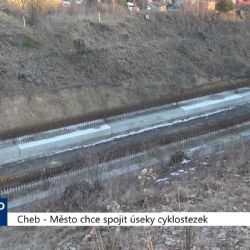 Cheb: Město chce spojit úseky cyklostezek (TV Západ)
