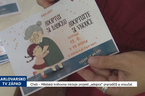 Foto: Cheb: Městská knihovna iniciuje projekt „adopce“ prarodičů a vnoučat (TV Západ)