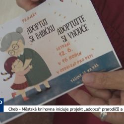Cheb: Městská knihovna iniciuje projekt „adopce“ prarodičů a vnoučat (TV Západ)