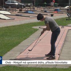 Cheb: Minigolf má opravené dráhy, přibude fotovoltaika (TV Západ)