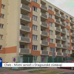 Cheb: Místní senioři v Dragounské zůstávají (TV Západ)