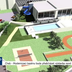 Cheb: Modernizaci bazénu bude předcházet výstavba nové tělocvičny (TV Západ)