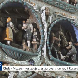 Cheb: Muzeum vystavuje zrestaurovaná unikátní Russova kamna (TV Západ)
