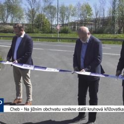 Cheb: Na jižním obchvatu vznikne další kruhová křižovatka (TV Západ)