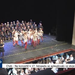 Cheb: Na koncertě k 17. listopadu se aplaudovalo ve stoje (TV Západ)