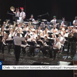 Cheb: Na vánočním koncertu MDO vystoupil i trumpetista Kejmar (TV Západ)