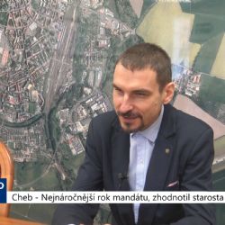 Cheb: Nejnáročnější rok mandátu, zhodnotil starosta Jalovec (TV Západ)