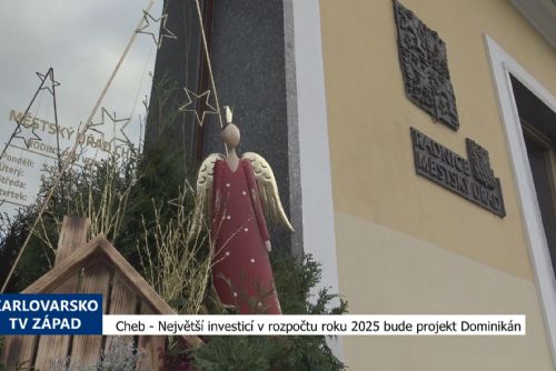 Foto: Cheb: Největší investicí v rozpočtu roku 2025 je projekt Dominikán (TV Západ)