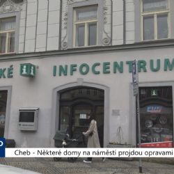 Cheb: Některé domy na náměstí projdou opravami (TV Západ)
