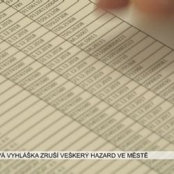 Cheb: Nová vyhláška postupně zruší veškerý hazard na území města (TV Západ)