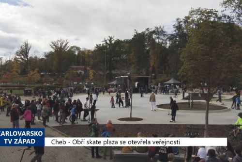 Foto: Cheb: Obří skate plaza se otevřela veřejnosti (TV Západ)