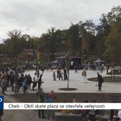 Cheb: Obří skate plaza se otevřela veřejnosti (TV Západ)