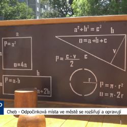 Cheb: Odpočinková místa ve městě se rozšiřují a opravují (TV Západ)