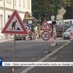 Cheb: Okolo opravovaného amerického mostu se chystají další akce (TV Západ)