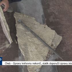 Cheb: Opravy knihovny nekončí, statik doporučil změny v interiéru (TV Západ)