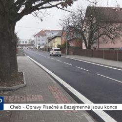 Cheb: Opravy Písečné i Bezejmenné jsou u konce (TV Západ)
