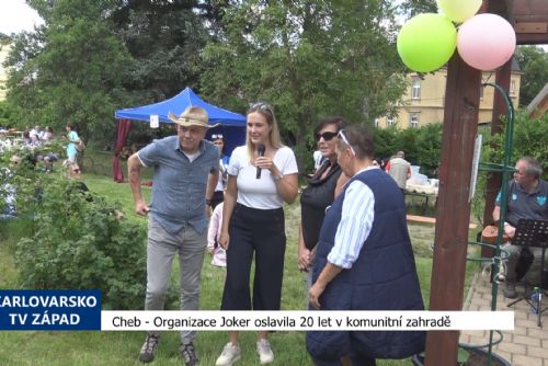 Foto: Cheb: Organizace Joker oslavila 20 let v komunitní zahradě (TV Západ)