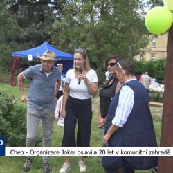 Cheb: Organizace Joker oslavila 20 let v komunitní zahradě (TV Západ)