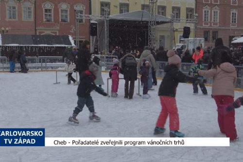 Foto: Cheb: Pořadatelé zveřejnili program vánočních trhů (TV Západ) 