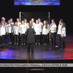 Cheb: Předvánoční pohlazení přinesli žáci a učitelé ZUŠ (TV Západ)