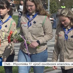 Cheb: Připomínka 77. výročí osvobození americkou armádou (TV Západ)