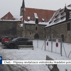 Cheb: Přípravy revitalizace vnitrobloku Hradební pokračují (TV Západ)