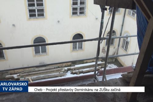 Foto: Cheb: Projekt přestavby Dominikánu na ZUŠku začíná (TV Západ)