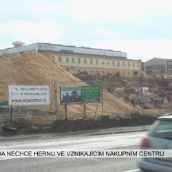 Cheb: Rada nechce hernu ve vznikajícím nákupním centru (TV Západ)