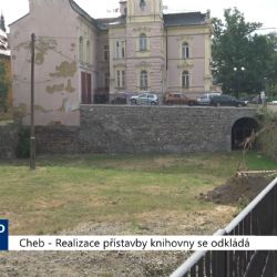 Cheb: Realizace přístavby knihovny se odkládá (TV Západ)