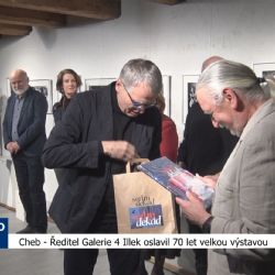 Cheb: Ředitel Galerie 4 Illek oslavil 70 let velkou výstavou (TV Západ)