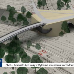 Cheb: Rekonstrukce lávky v Dyleňské má územní povolení (TV Západ)
