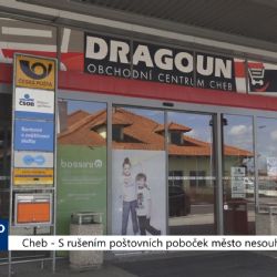 Cheb: S rušením poštovních poboček město nesouhlasí (TV Západ)